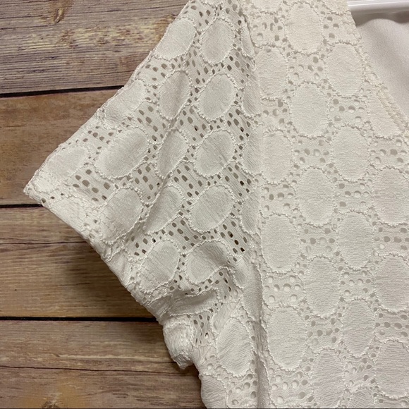 NWT Isaac Mizrahi lace eyelet scoop neck dress - Picture 3 of 11